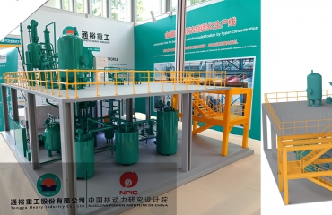 通裕重工&中國核動力研究院含硼廢液固化生產線模型