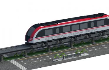 中鐵工業1:12磁懸浮列車展示模型案例